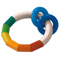 HABA Hochet Anneau, Garçon/Fille, 0,5 mois, Multicolore