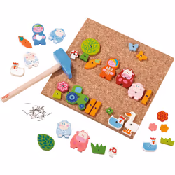 HABA Jeu de clous Meuh & Mêêh