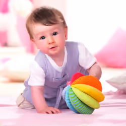 HABA Balle en tissu Arc-en-ciel, 0,5 an(s), Laine