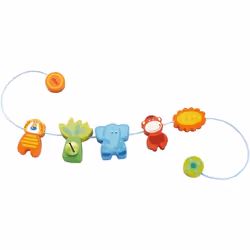 HABA Activité d’éveil pour poussette Animaux de la jungle, Garçon/Fille, Bois, Multicolore, 1 pièce(s)