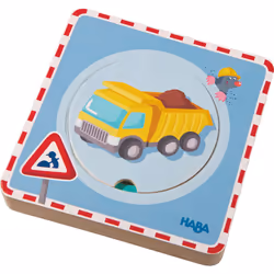 HABA Puzzle en bois Chantier, Garçon/Fille, Chine, 152 mm, 156 mm, 22 mm