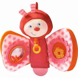 HABA Figurine-jouet Papillon printanier, 0,5 an(s), Coton, Polyester, Rose