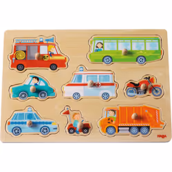 HABA Puzzle Le monde des véhicules, 8 pièce(s), 1 an(s)