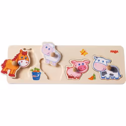 HABA Puzzle Les petits des animaux de la ferme
