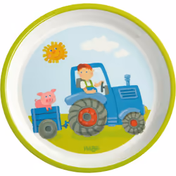 HABA Assiette Tracteur, Mélamine, 180 mm