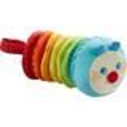 HABA Clatter Figure Caterpillar Mina | Baby rattles 6 Months, Cuddly Toy | 303192