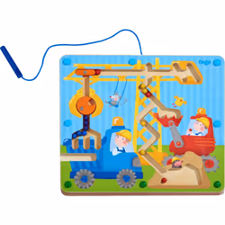 HABA Jeu magnétique Sur le chantier, 2 an(s), Plastique, Bois, Multicolore