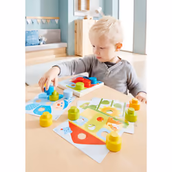 HABA Pegging Game Amazing world | colour sorting toys, motor skill toy | 303709