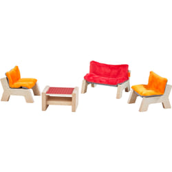 HABA Little Friends – Meubles pour maison de poupée Salon