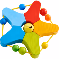HABA Hochet Petite étoile sonore, Garçon/Fille, 6 mois, Multicolore