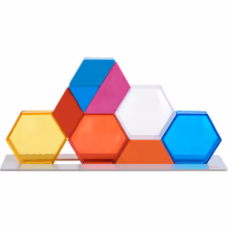 HABA Jeu d’encastrement Cristaux colorés, 3 an(s), Carton, Plastique, Bois