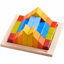 HABA Jeu d’assemblage en 3D Creative Stones, Elements de jeu de construction, 2 an(s), Bois