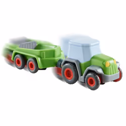 HABA Tractor with trailer, Tracteur, 2 an(s), Acrylonitrile-Butadiène-Styrène (ABS), Vert