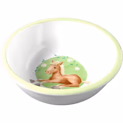 HABA Schüssel, Assiette pour bébé, Rond, Mélamine, Multicolore, 15 cm, 50 mm