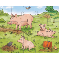 HABA 305884 puzzle Jeu de puzzle 18 pièce(s) Animaux