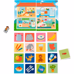 HABA 306354 jeu de société Mes premiers jeux – Bienvenue à la maison Jeu de cartes Education
