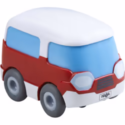HABA Kullerbu Momentum Motor Mini Bus, Bus, 2 an(s), Acrylonitrile-Butadiène-Styrène (ABS), Bleu, Gris, Rouge, Blanc