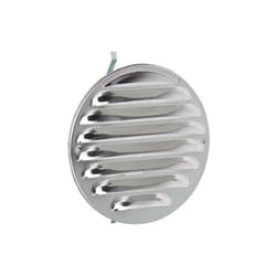 Helios - Grille d'aération ronde lgr 100al dim ext 130 mm / Diamètre nominal 100-125 / Alu anodisé
