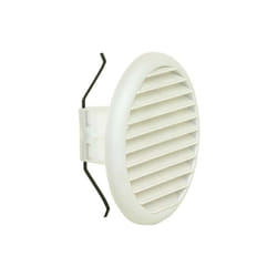 Helios - Grille d'aération ronde lgk 150 dim ext 185 mm / Diamètre nominal 125-160 /plastique blanc