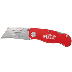 BESSEY DBKAH-EU couteau à lame rétractable Aluminium, Rouge Couteau à lame universelle