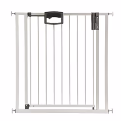 Geuther Barrière de porte et d'escalier Easylock Plus en métal à fixer par pression, Réglage de la largeur, Métal, Plastique, ...