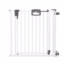 Geuther Barrière de porte et d'escalier Easylock Plus en métal à fixer par pression, Réglage de la largeur, Métal, Plastique, ...
