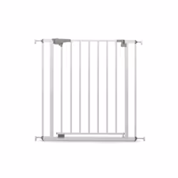 Geuther Barrière de porte à fixer par pression, Réglage de la largeur, Métal, Blanc