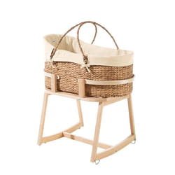 Panier de Moïse - Bébé - 100% Coton Bio - Ventilation Optimale - Mobile et Sécurisé