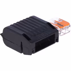 Coffret gel avec connecteurs WAGO-COMPACT 221-412 pour tous types de fils 0,2-4 mm² (composition : boîtier, 1 connecteur 2 fi ...