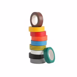 Lot de 10 rubans adhésifs PVC multi-teintesRouge / Bleu / Vert-Jaune / Vert / Jaune / Noir / Blanc / Gris / Marron / Orange F ...