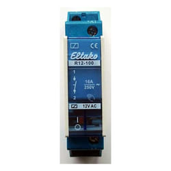 Eltako - Relais de commutation R12-100-12V Tension nominale: 12 v Courant de commutation (max.): 8 a 1 no (t) 1 pc(s) R974021