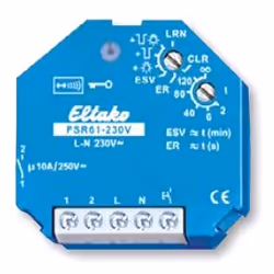 Eltako FSR61-230V, Actionneur de commutation, Encastré(e), 868 MHz, IP20, Bleu, CE