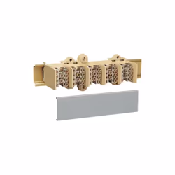Bloc jonction 5 Pôles 2X25 + 4X16 + couvercle de protection HAGER K025 Nombre de pôles: 5 P Mode de fixation: par serrage et  ...