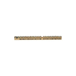 Hager - Borne en laiton 169mm 1x25mm² - 13x10mm² - 11x16mm² sans base de montage K158