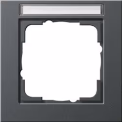 GIRA E2, Anthracite, Thermoplastique, Sans vis, 80,8 mm, 80,8 mm, 9,3 mm