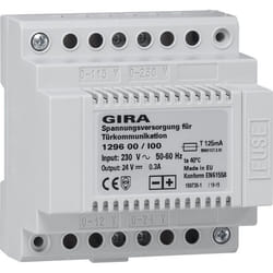 GIRA 1296 00 transformateur de puissance d'alimentation Gris