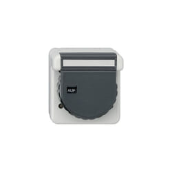 Gira - 044031 schuko-steckdose bsf bajonett wd aufputz grau