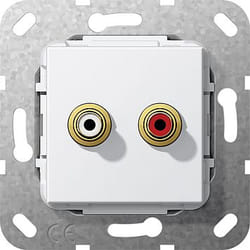 GIRA 5632 03 prise de courant RCA Blanc