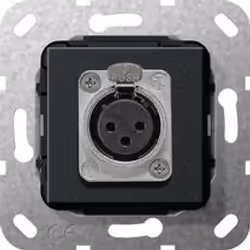 GIRA 4846788, XLR, Noir