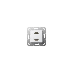 567103 2 x hdmi blanc prise de courant - Gira