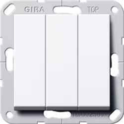 GIRA 283203, 2P, Blanc, 250 V, BS EN 60669-1, 250 V, 10 A