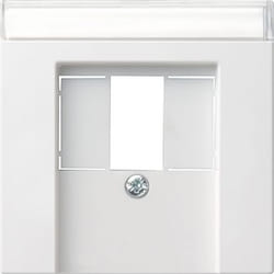 GIRA 087603 Plaque de commutation et obturateur Blanc
