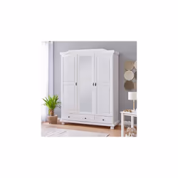 Fonctionnelle et élégante, cette armoire CHAMBERY au charme authentique vous ravira avec sa grande capacité de rangement. Com ...
