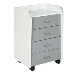 Paris Prix Caisson Bureau Taz - Blanc/Gris