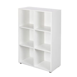 Inter Link Bibliothèque Nuoro 6 compartiments blanc