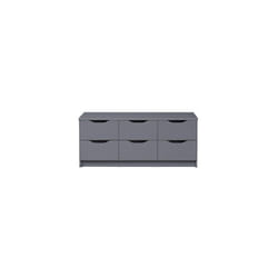 Silenzia commode 6 tiroirs gris.