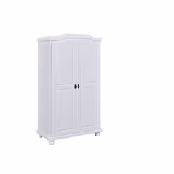 Inter Link Armoire HEDDA Blanc Bois massif