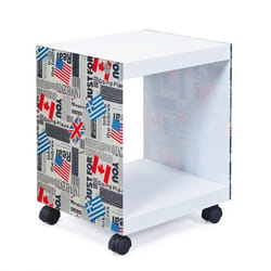 Inter Link Table dappoint FLAGCUBE blanc/multicolore MDF