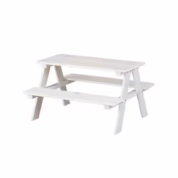Inter Link Banc HENNING Blanc Bois massif