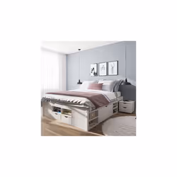 Hautement fonctionnel, l'ensemble lit et deux chevets CHAMONIX décorera d'une manière très élégante votre chambre à coucher,  ...